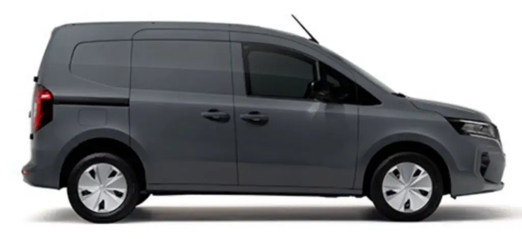 Nissan Townstar L1 in Seitenansicht auf weißem Hintergrund.